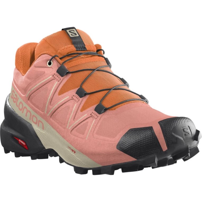 Pink / Orange Salomon Speedcross 5 Women's Trail Running Shoes | IE CQ6072